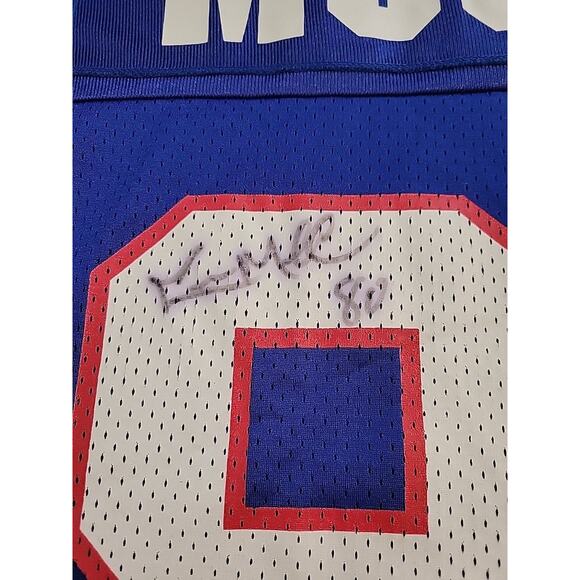 Reebok Eric Moulds Buffalo Bills Autographed Football Jersey Mens Size Large - Picture 1 of 11